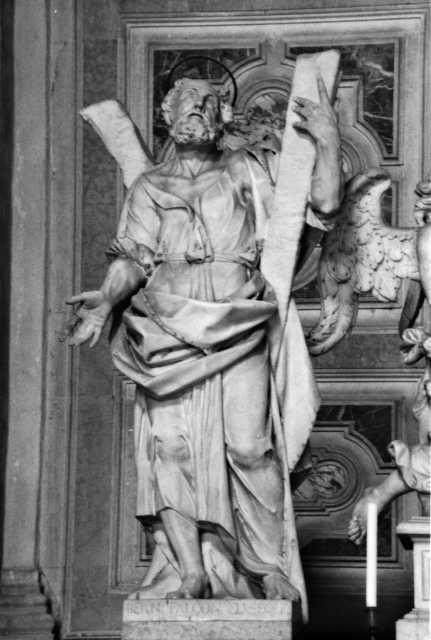 Tumidei, Stefano — Falconi Bernardo - sec. XVII - Padova, S. Giustina, Altare di San Giuliano: Sant'Andrea — particolare